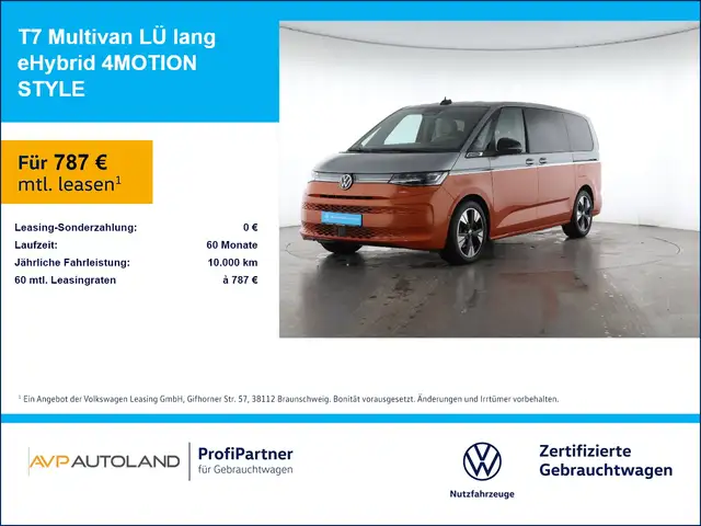 Volkswagen T7 Multivan LÜ lang eHybrid 4MOTION STYLE