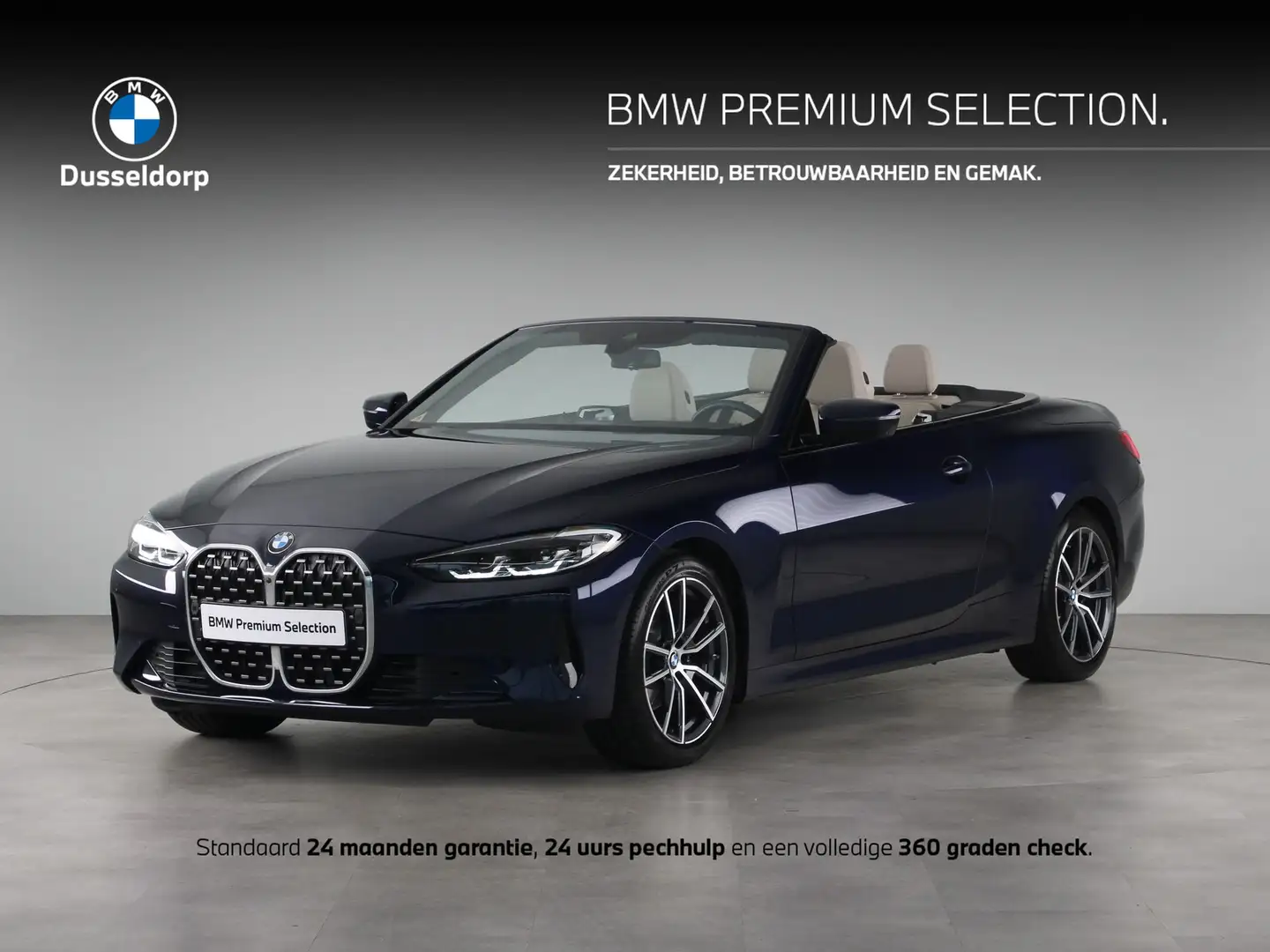 BMW 420 4 Serie Cabrio 420i High Executive Bleu - 1