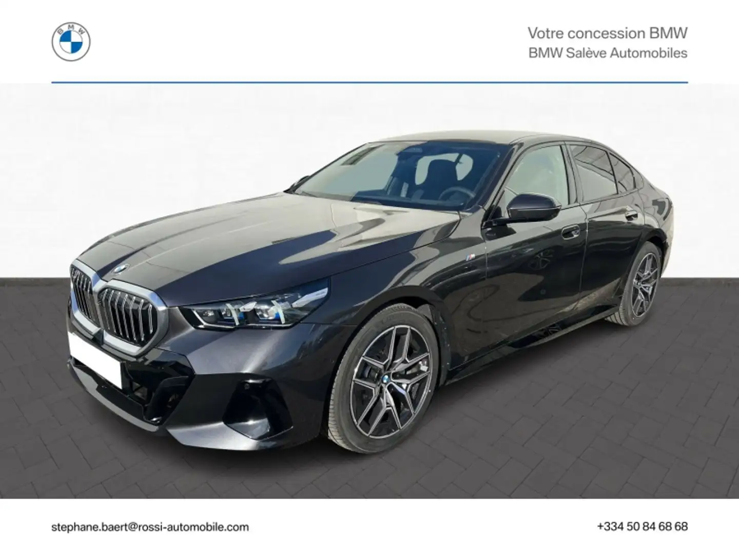 BMW 520 520dA xDrive 197ch M Sport Gris - 1