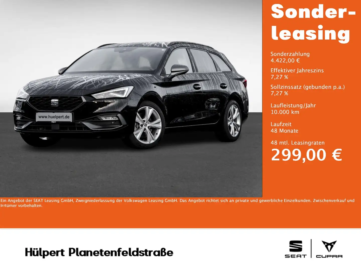 SEAT Leon ST 2.0 FR DSG NAV ACC LED AHK-Vorb RFK 17LM Zwart - 1