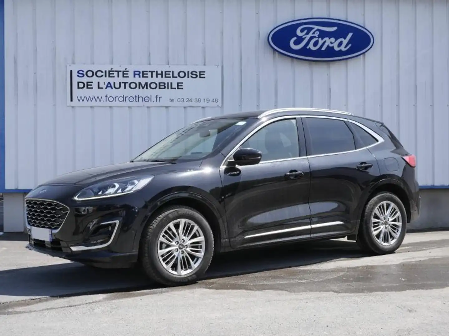 Ford Kuga 2.5 Duratec 190ch FHEV E85 Vignale BVA Noir - 1