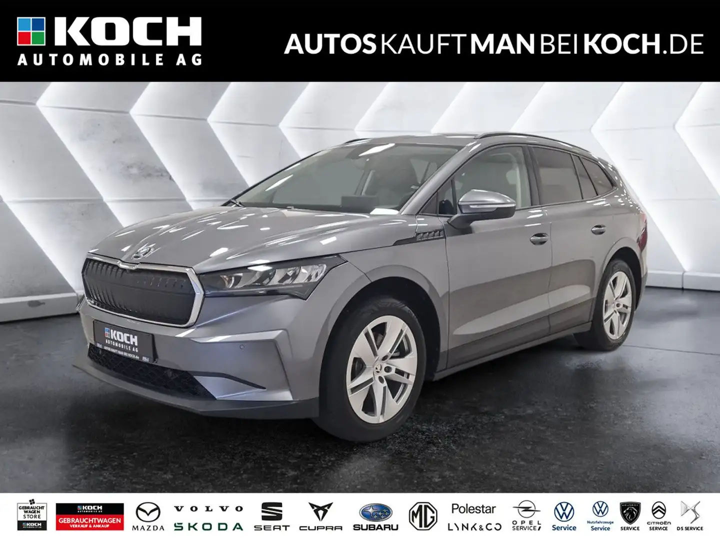 Skoda Enyaq iV 50 Clever 55 kWh PDC v+h , Warnanlage, LE Gris - 1