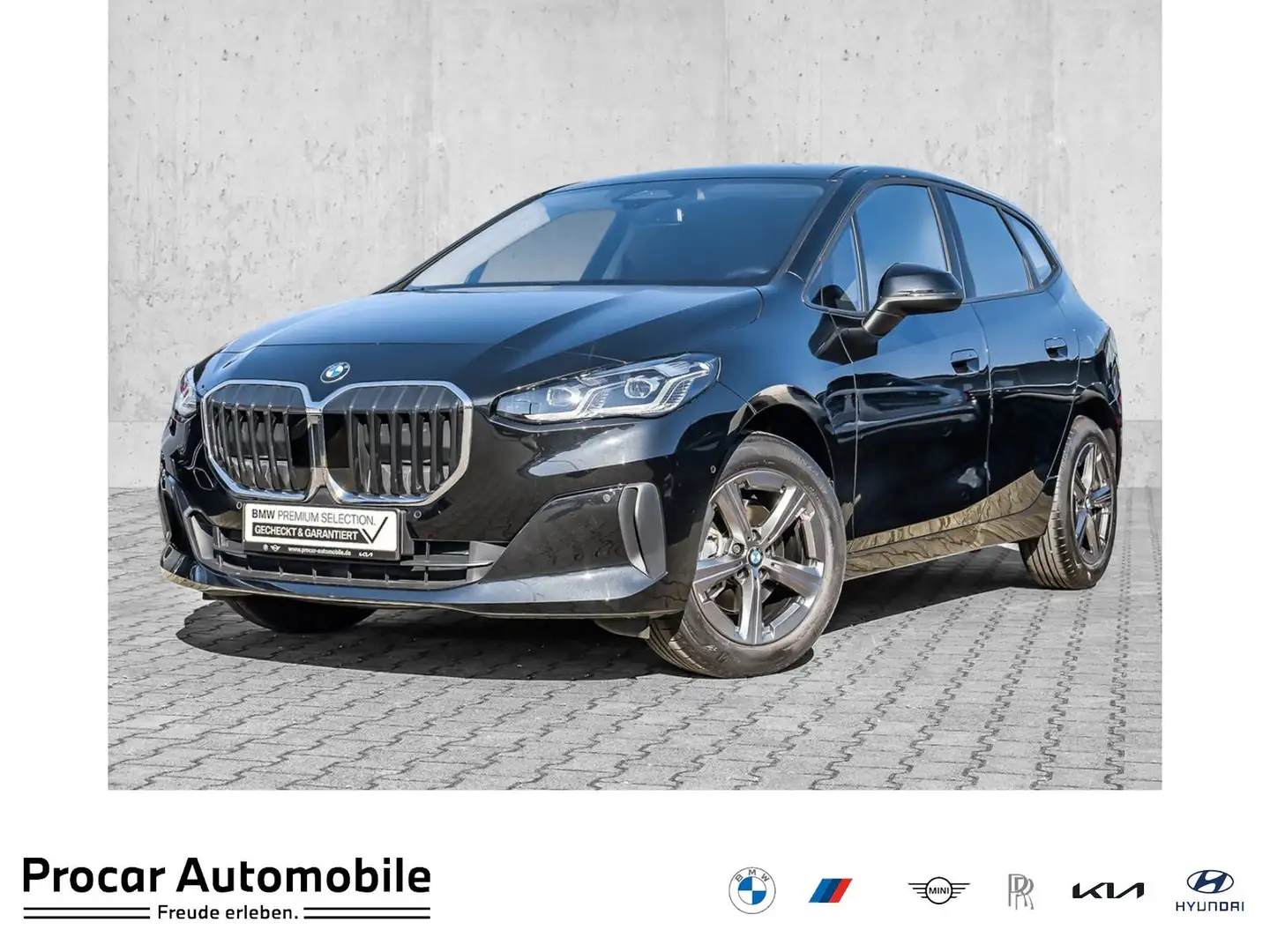 BMW 218 d Active Tourer Adap. LED Navi DAB RFK Schwarz - 1