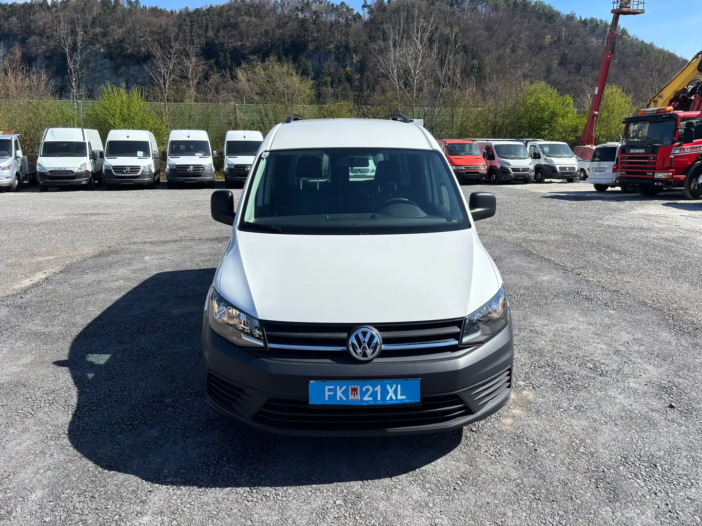 Volkswagen Caddy Maxi Kasten+Lang 4Motion AHK Klima Bianco - 2