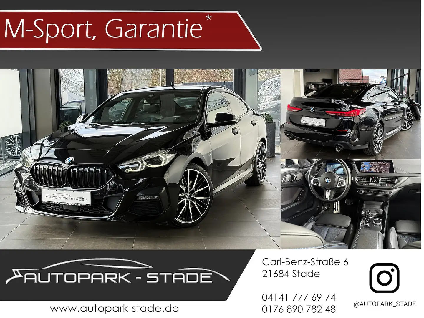 BMW 220 d xDrive M Sport Aut. LiveCoProf. Schwarz - 1