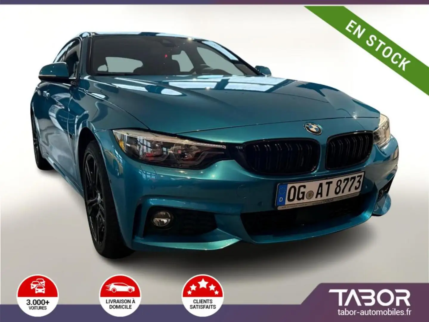 BMW 440 440i Gran Coupe xDrive M Sport InnoP GPS Bleu - 1