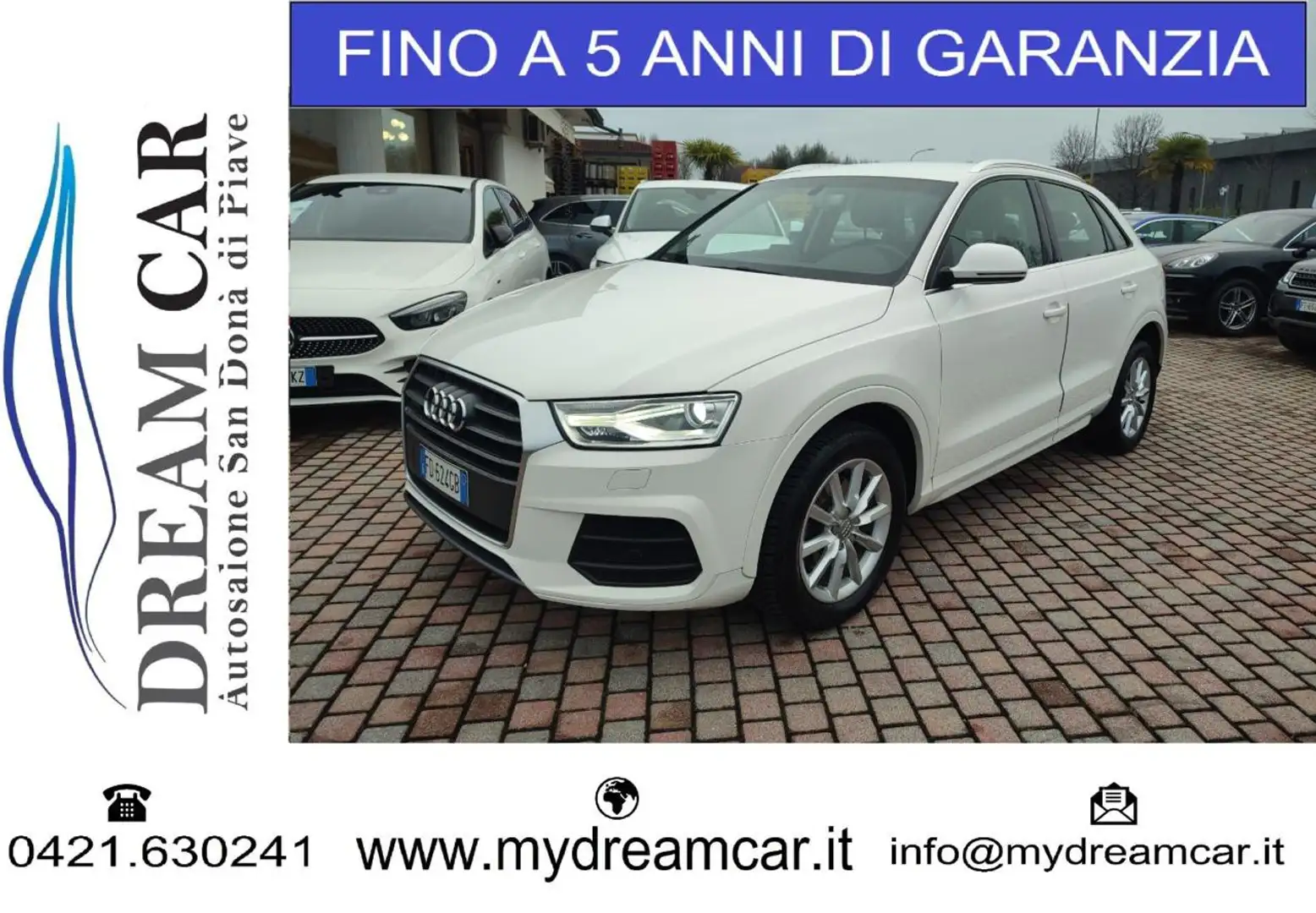 Audi Q3 2.0 TDI 150 CV quattro Business Bianco - 1