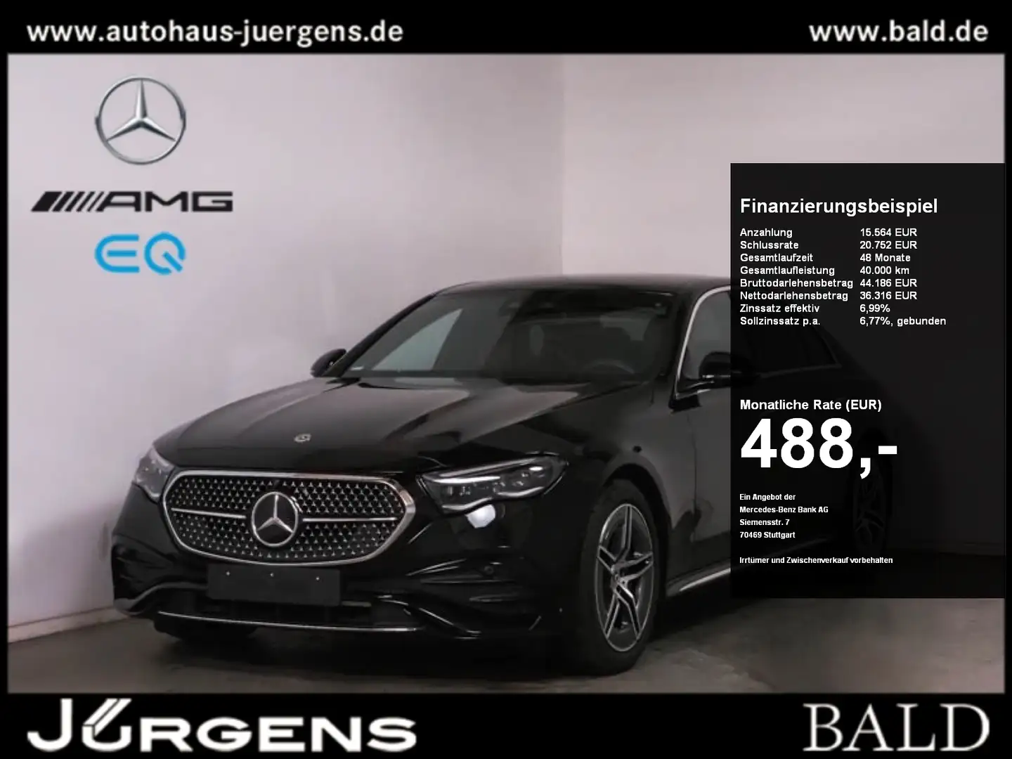 Mercedes-Benz E 300 e AMG-Sport/DIGITAL/360/Distr/Memo/Winter Czarny - 1