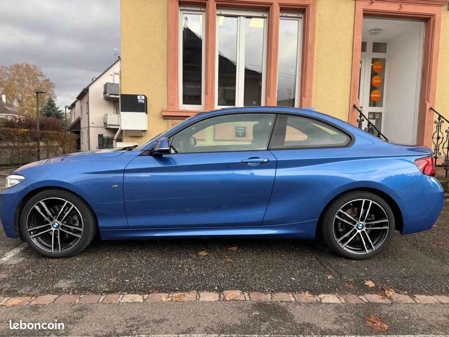 BMW 220 serie coupe 2.0 220 d 190 sport m-sport bva garantie 6 mois Bleu - 2