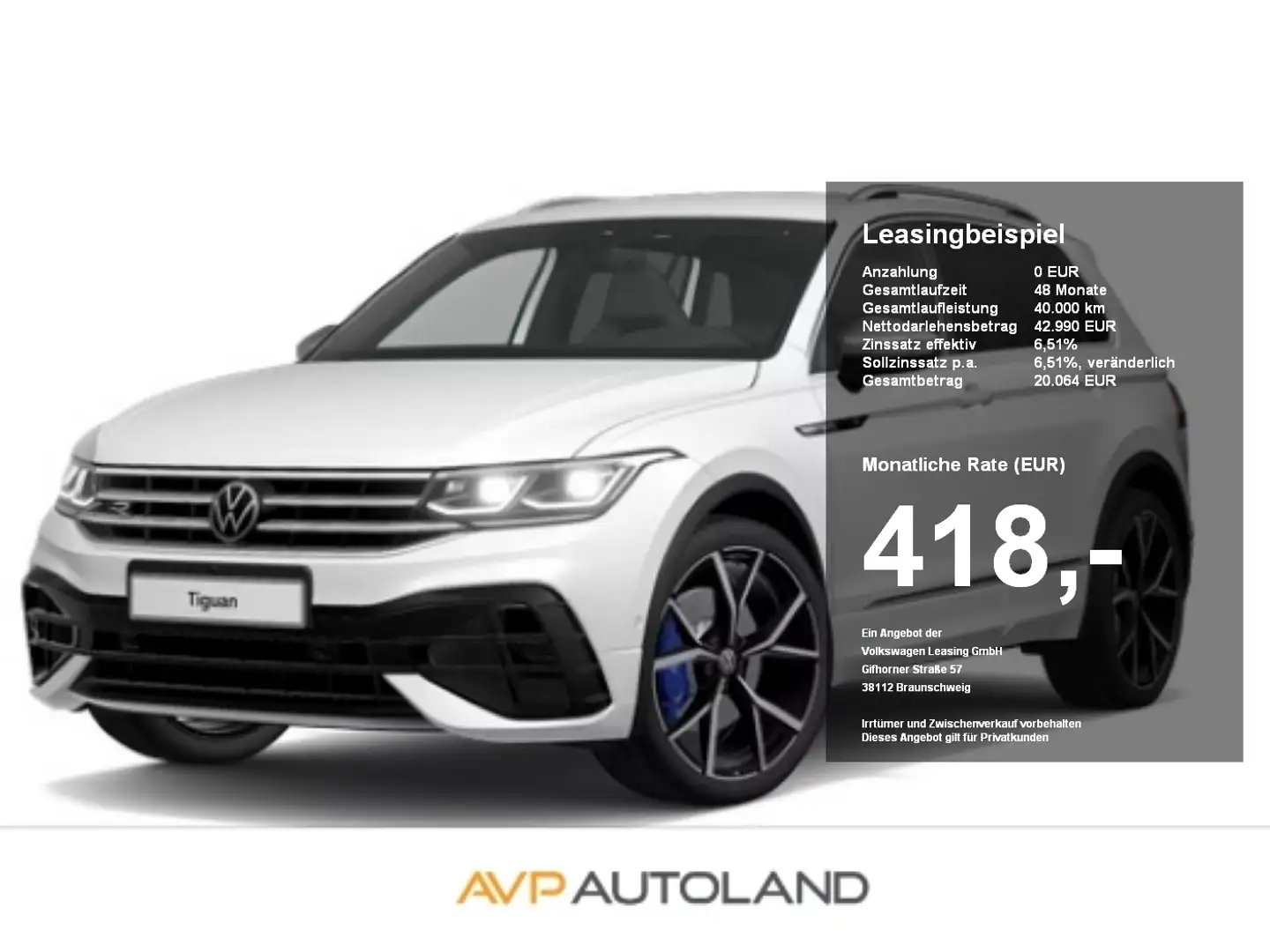 Volkswagen Tiguan R 2.0 TSI DSG 4MOTION | LED | NAVI | AHK Weiß - 1
