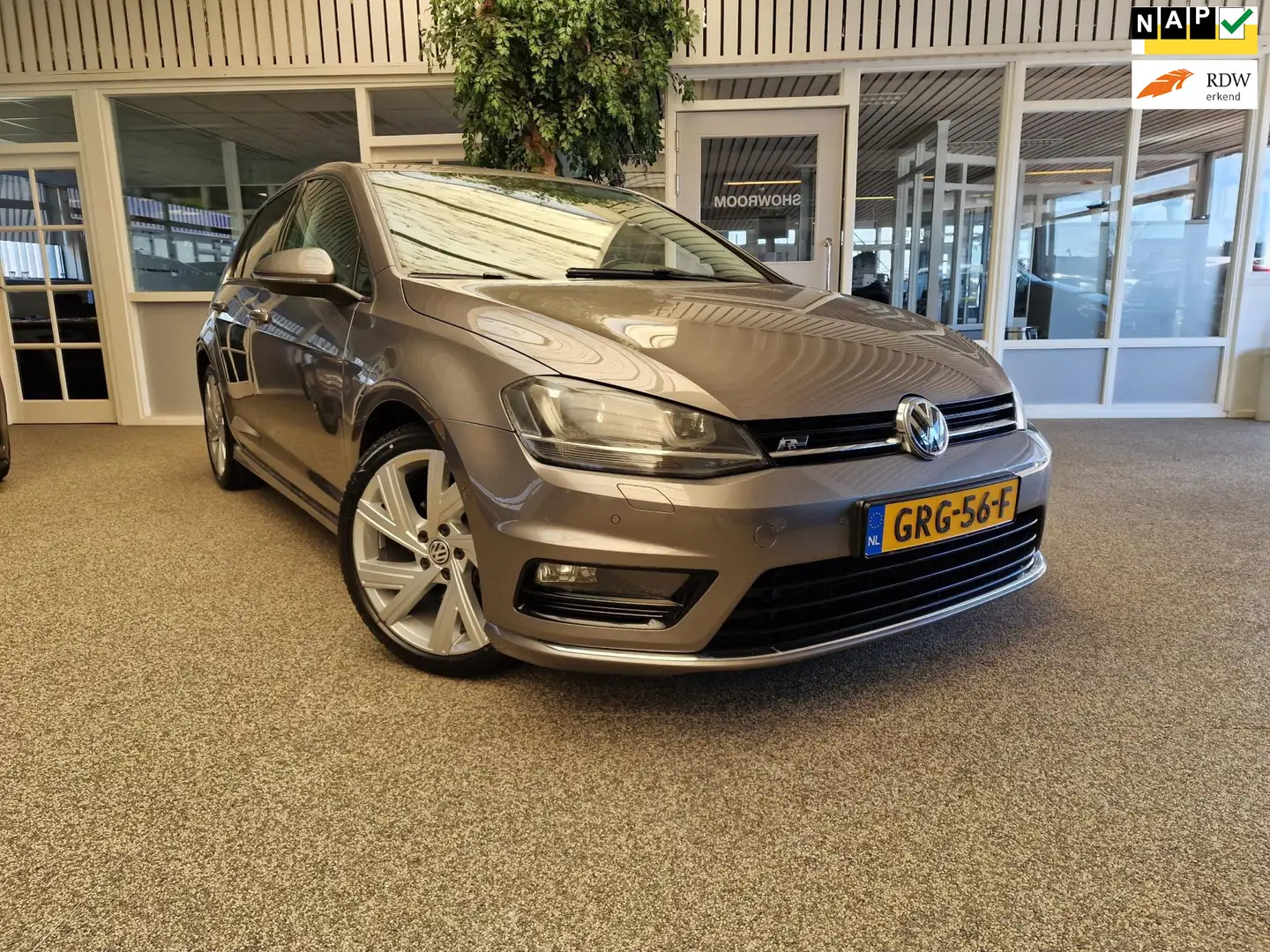 Volkswagen Golf 1.4 TSI R-Line Xenon Half Leder Navi Grijs - 1
