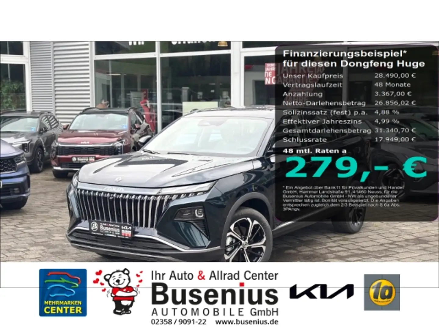Dongfeng Huge 1.5T Premium E3 +360°+LED+Pano+Shz Blau - 1