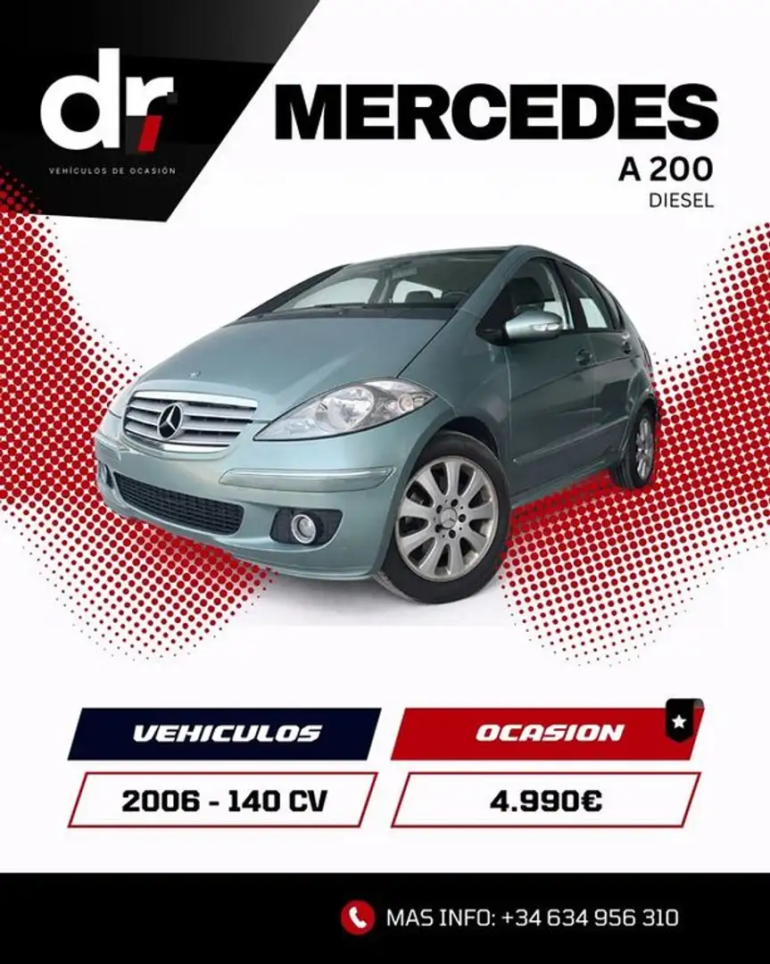 Mercedes-Benz A 200 200CDI Elegance Blau - 1