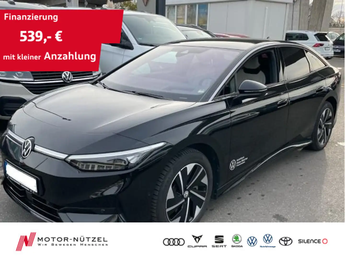 Volkswagen ID.7 Pro 210 kW MATRIX+NAV+ACC+DCC+HuD+CCS+4xSHZ Schwarz - 1