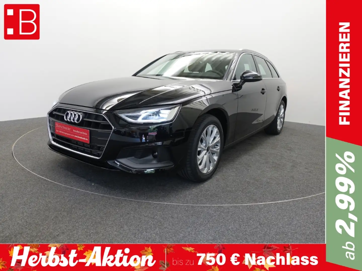 Audi A4 40 TFSI Avant Ab 229 EUR NAVI BUSINESS SHZ Schwarz - 1