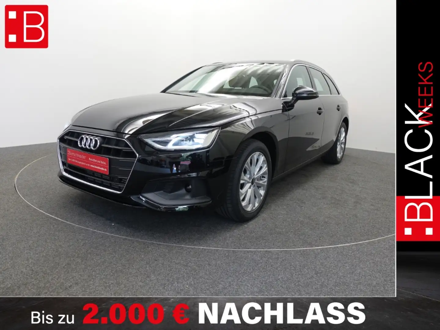 Audi A4 40 TFSI Avant Ab 229 EUR NAVI BUSINESS SHZ Schwarz - 1
