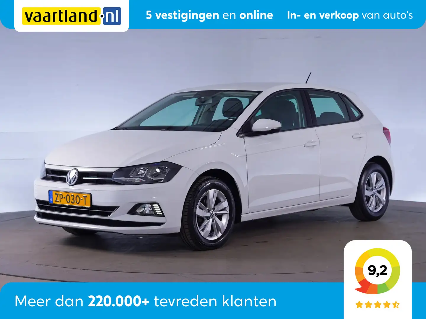 Volkswagen Polo 1.0 TSI Comfortline [ Navi Adapt.Cruise Carplay ] Wit - 1
