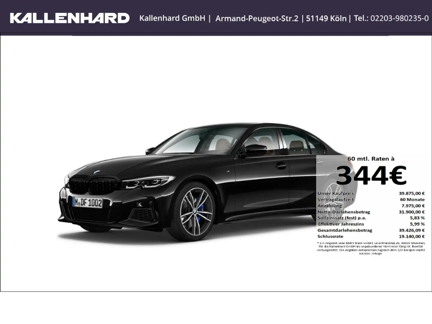 BMW 340 xDrive-Memoy-HUD-DrivingAss-Hifi Schwarz - 1