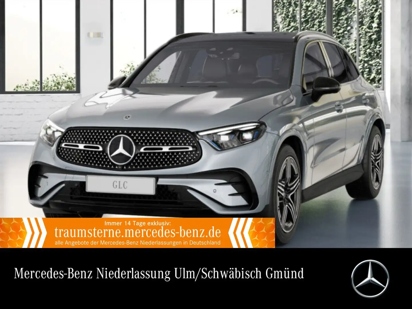 Mercedes-Benz GLC 300 de 4M AMG+NIGHT+PANO+360+AHK+KEYLESS+9G Silber - 1