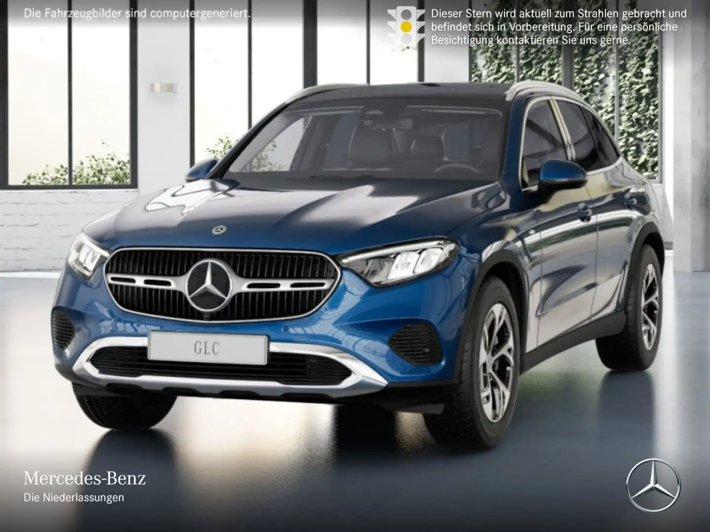 Mercedes-Benz GLC 300 e 4M AVANTG+PANO+AHK+LED+KAMERA+TOTW+9G Blau - 2