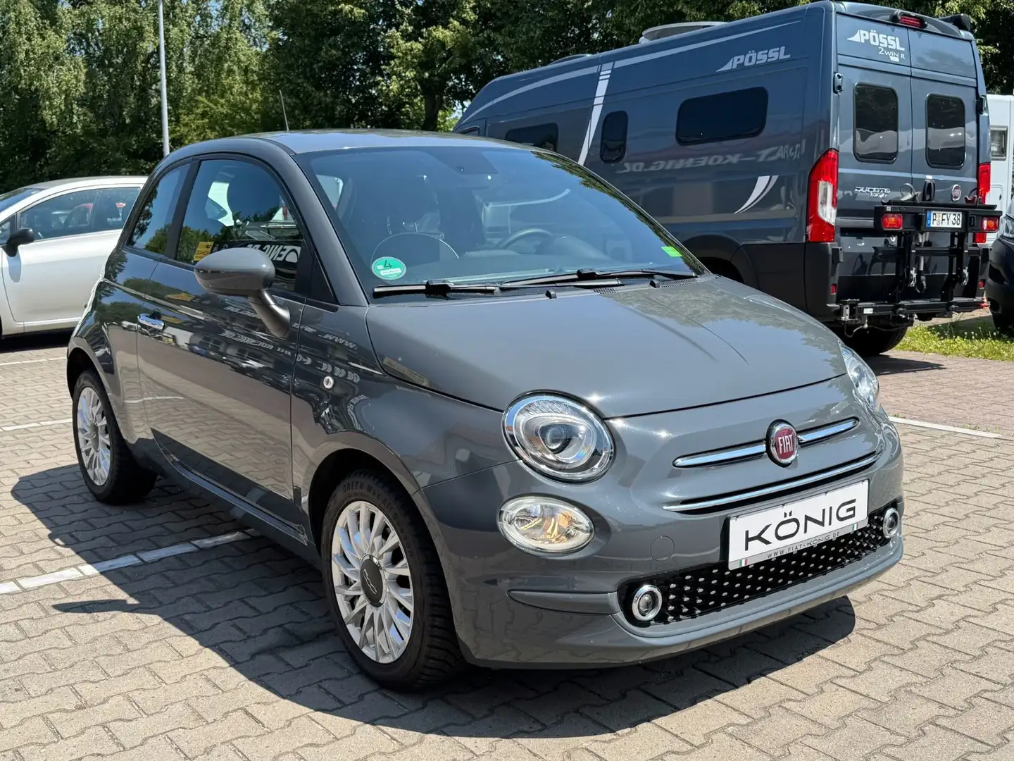 Fiat 500 1.0 GSE Lounge KLIMAAUTO*NAVI*CARPLAY*PDC Grau - 2