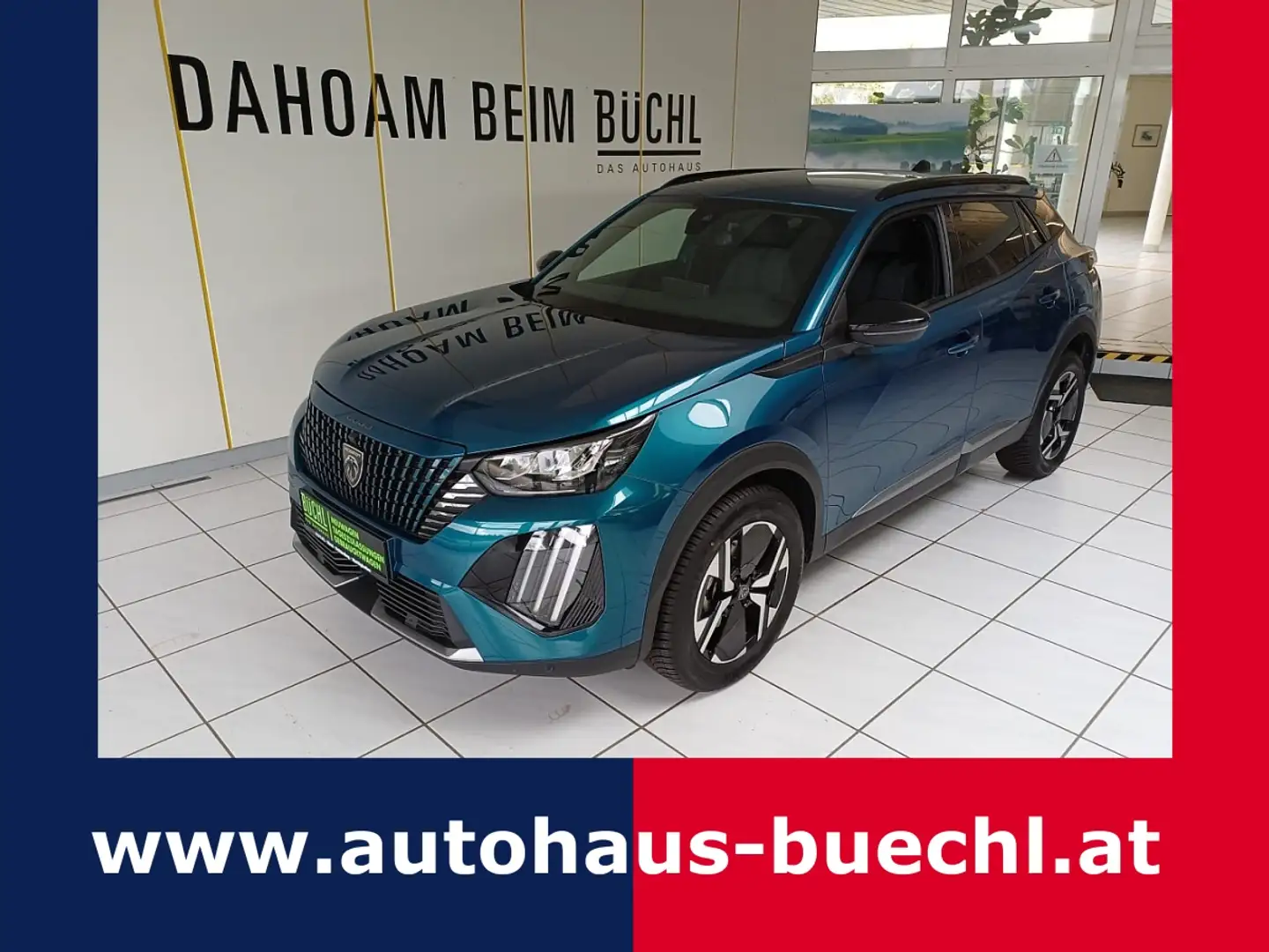 Peugeot 2008 Hybrid 145 e-DCS6 Allure Blau - 1