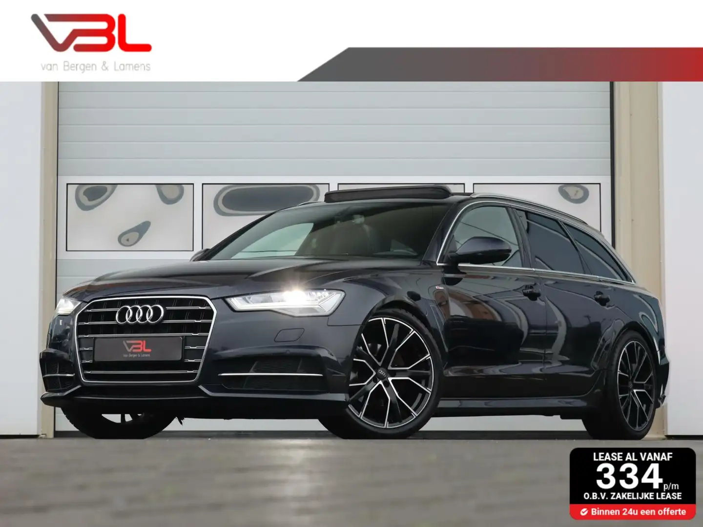 Audi A6 Avant 190PK ultra S line Edition | Panoramadak | 2 Blauw - 1