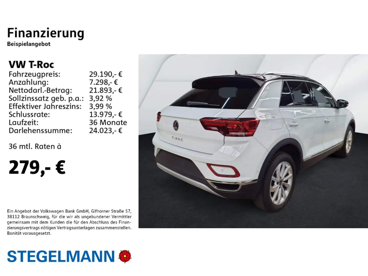 Volkswagen T-Roc 1.5 TSI DSG Facelift Style *Navi*AHK*LED*A Weiß - 2