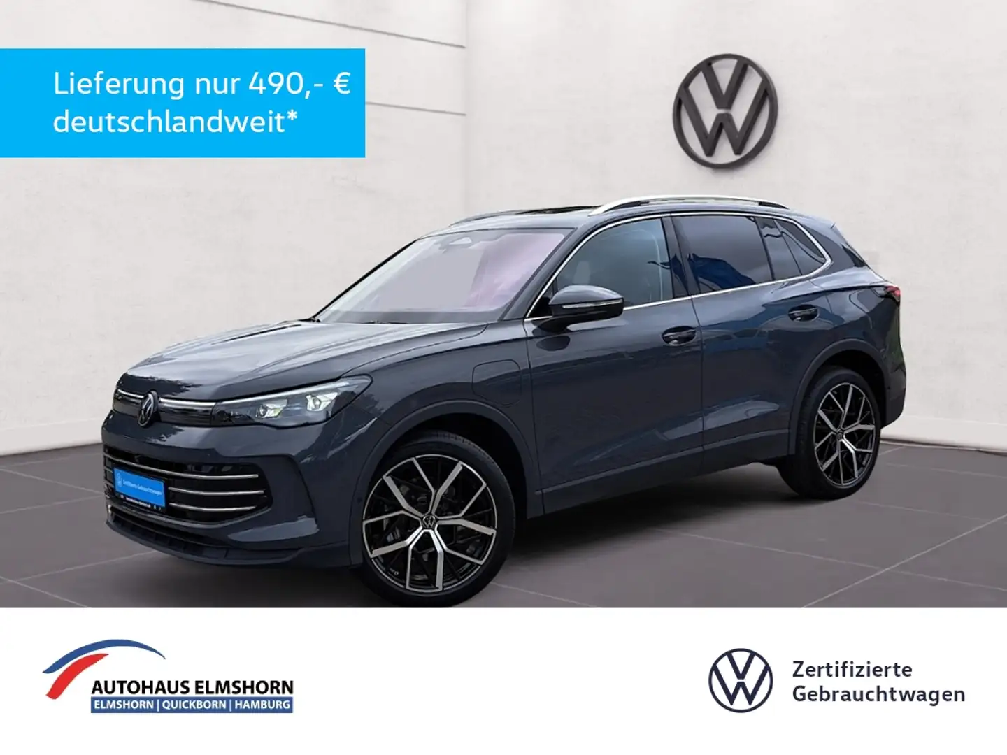 Volkswagen Tiguan Elegance 1.5 TSI eHybrid DSG AHK PANO 20" MATRIX Grau - 1