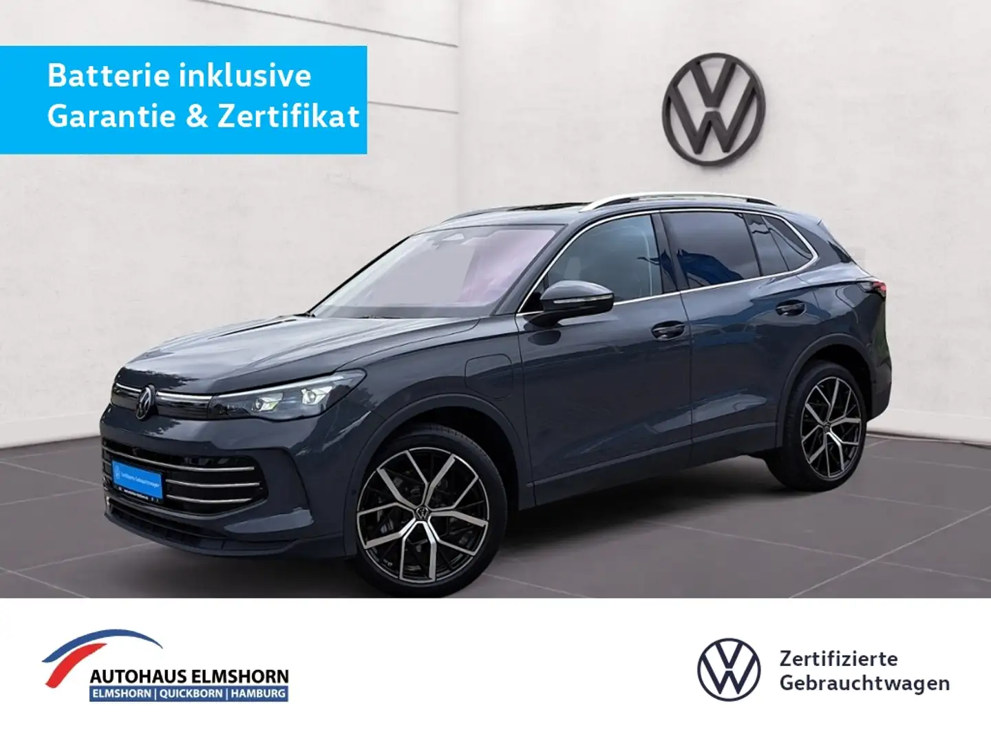Volkswagen Tiguan Elegance 1.5 TSI eHybrid DSG AHK PANO 20" MATRIX Grau - 1