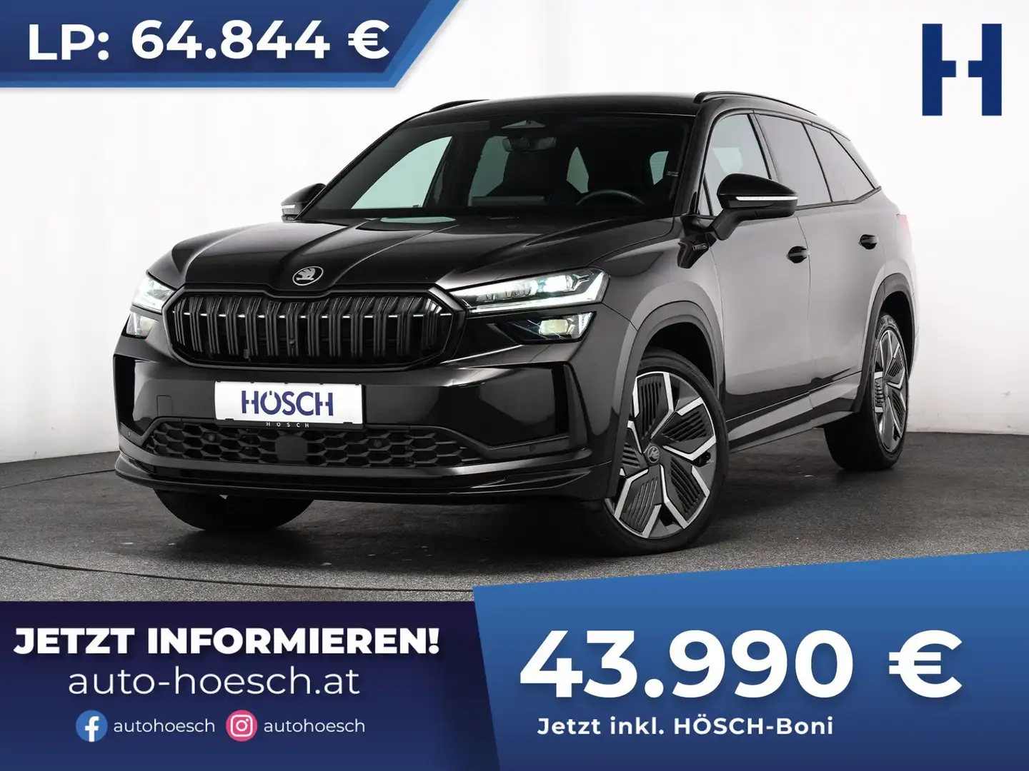 Skoda Kodiaq TDI Sportline 20" 7-SITZE WINTER MATRIX JETZT SIC Schwarz - 1