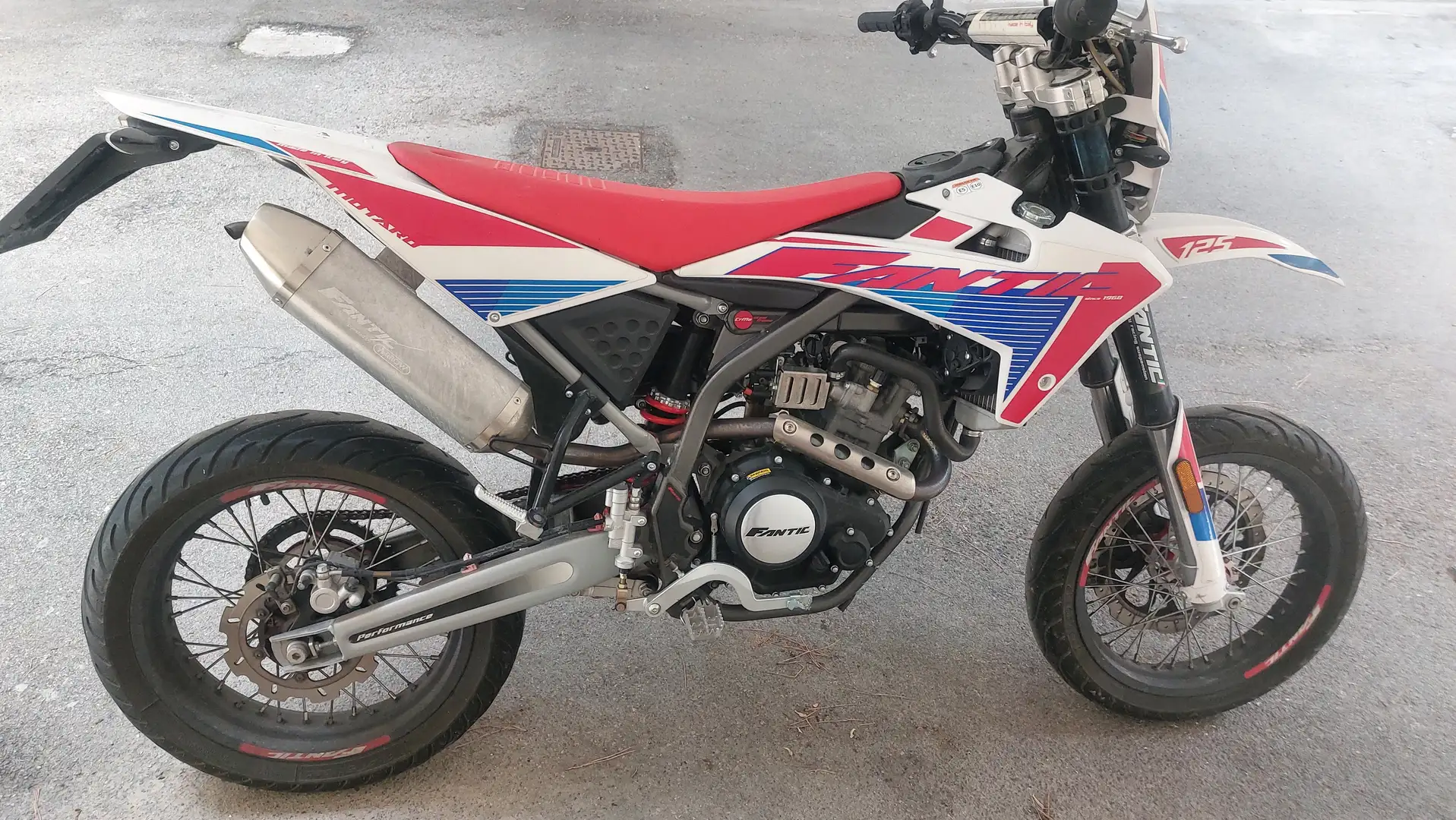 Fantic 125M Enduro motard Bianco - 1
