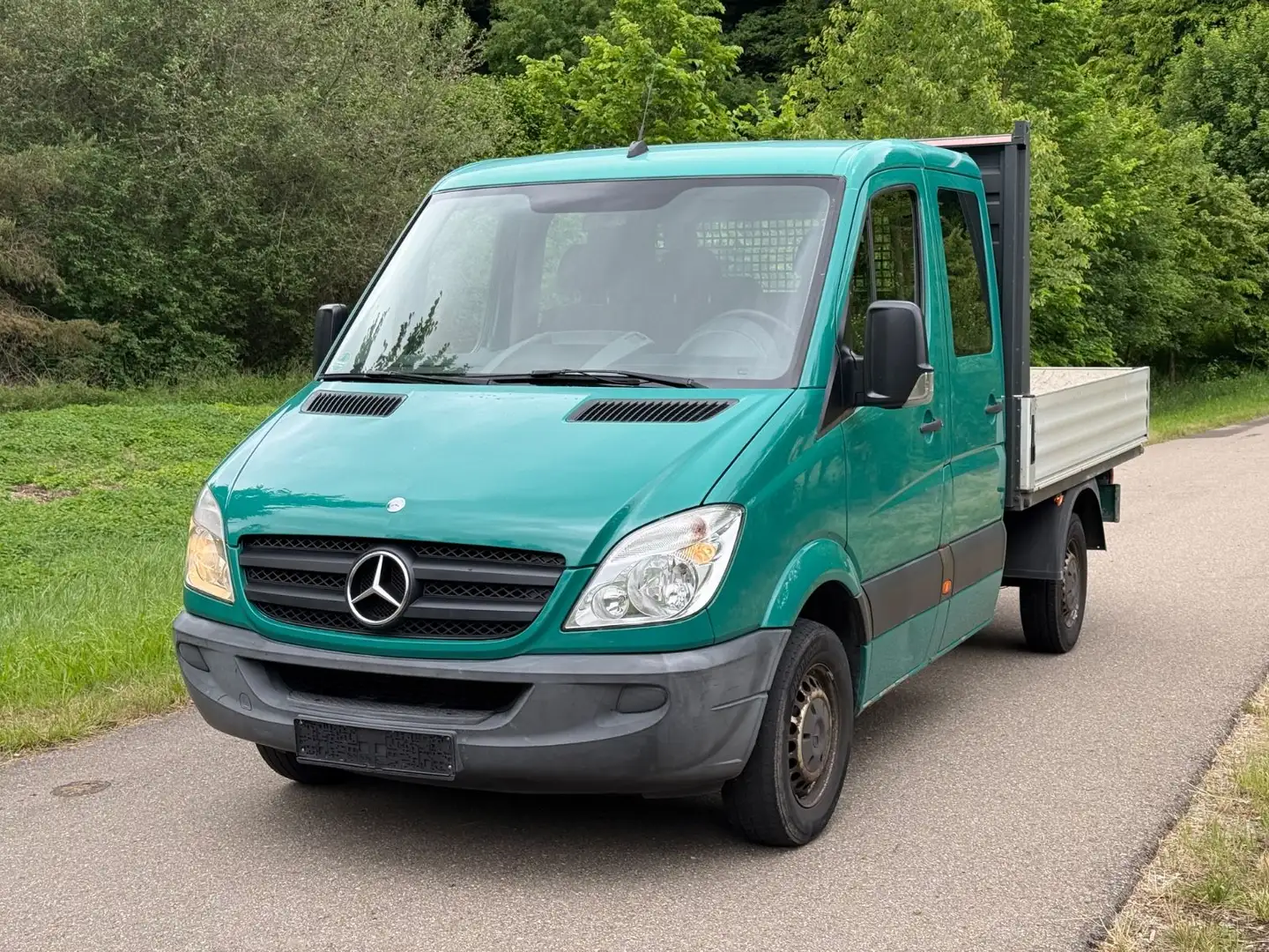 Mercedes-Benz Sprinter Pritsche/DoKa 210 CDI|7-SITZ|AHK|1.HAND Grün - 1