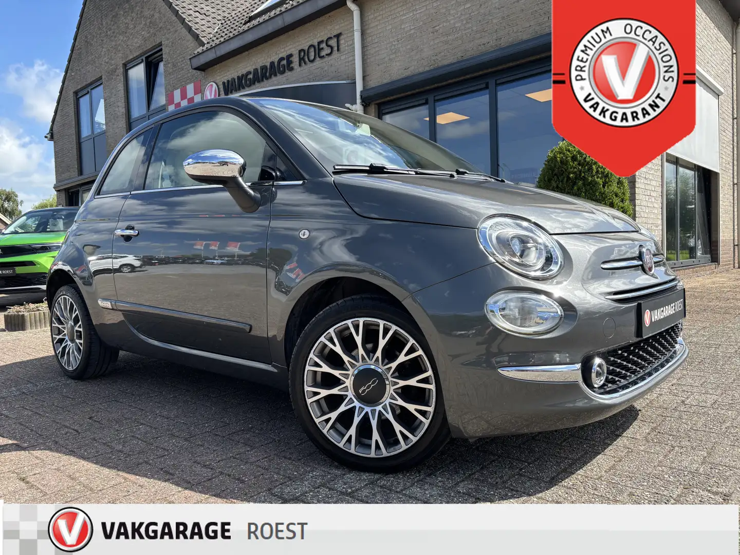 Fiat 500 1.2 Lounge Panoramadak / Carplay / Cruise control Grijs - 1