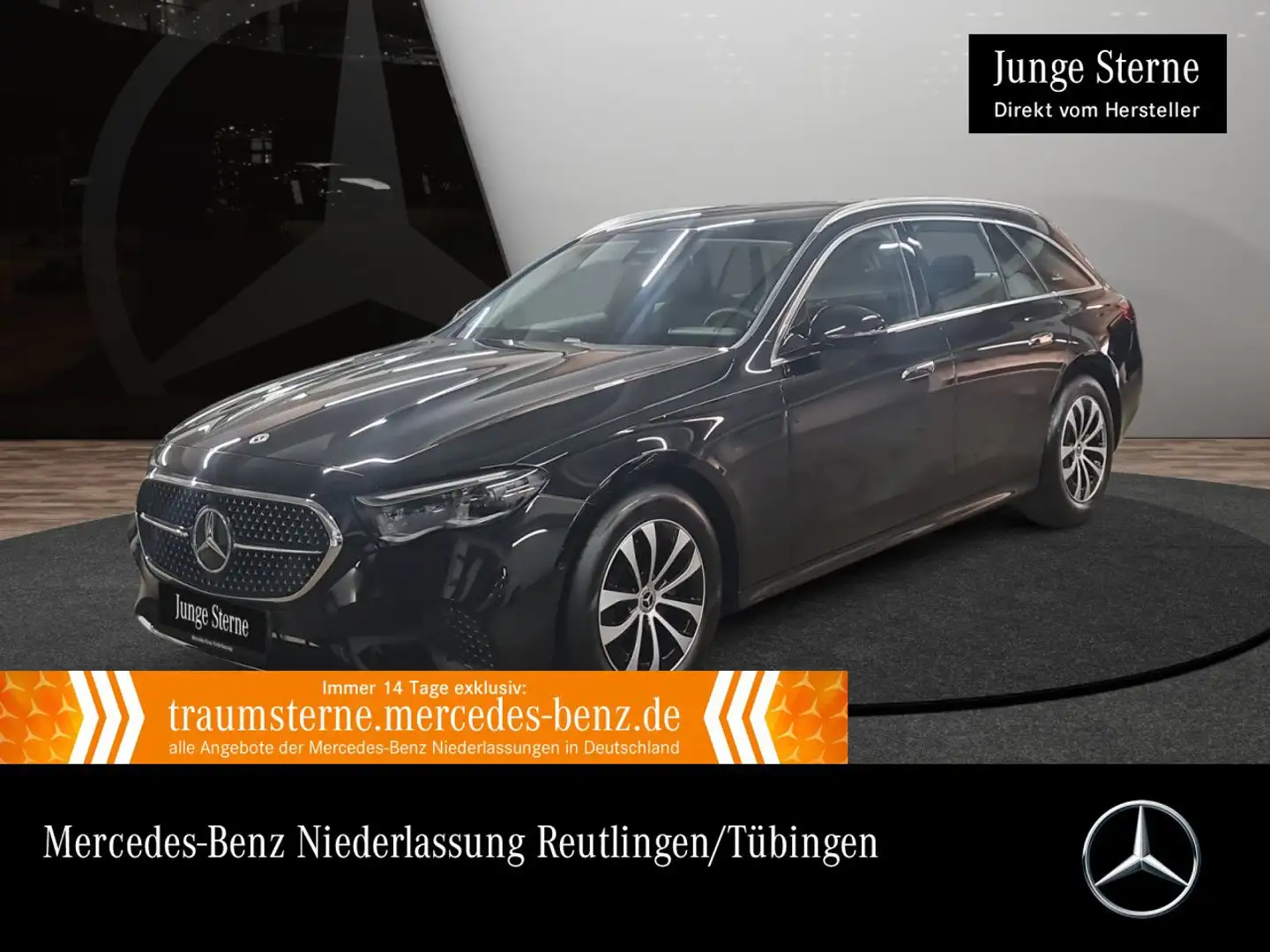 Mercedes-Benz E 200 T Avantgarde 360° AHK Spurhalt-Ass Totwinkel Schwarz - 1