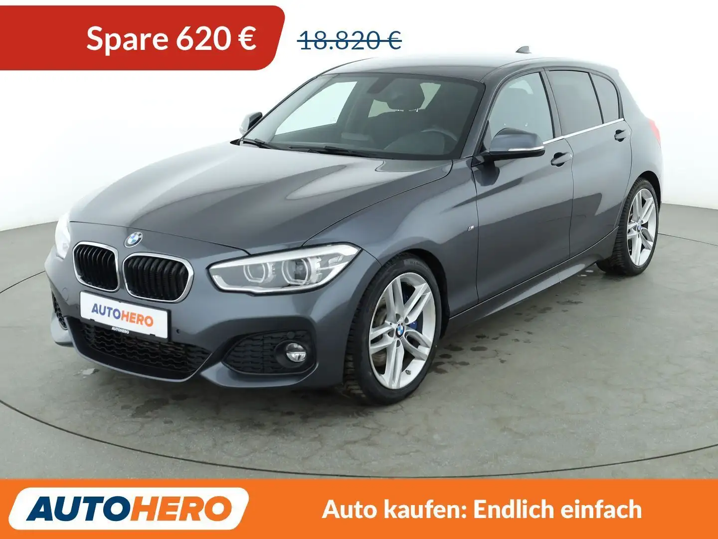 BMW 118 i M Sport Aut.*NAVI*LED*CAM*PDC*SHZ*TEMPO*KLIMA* Grau - 1