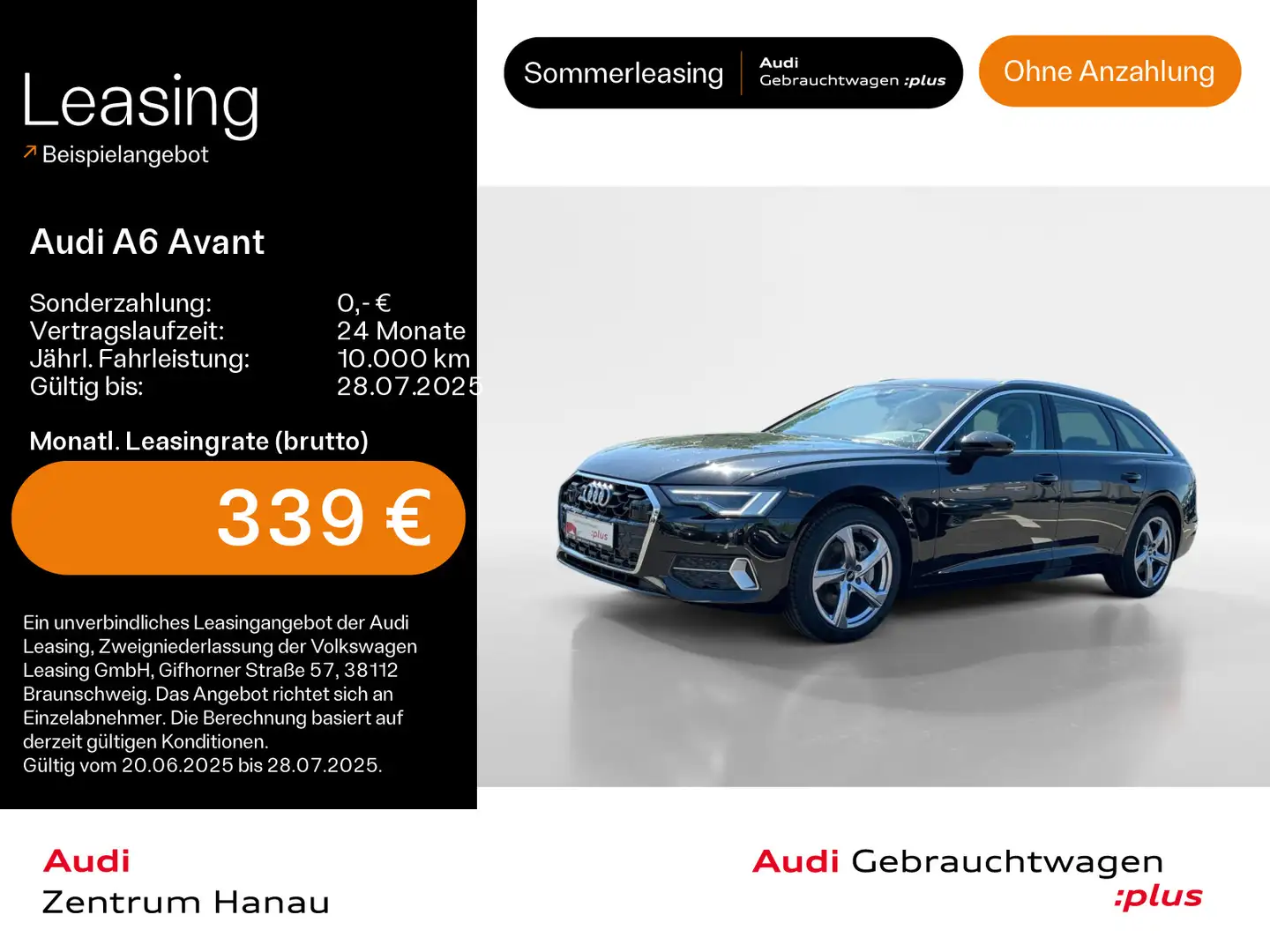 Audi A6 45 TFSI quattro advanced AHK*MATRIX*KAM Schwarz - 1
