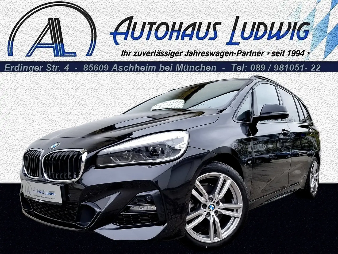 BMW 218 iAut GranTourer*M-Sport*7-Sitze*AHK*18"*NP:51.435 Negro - 1