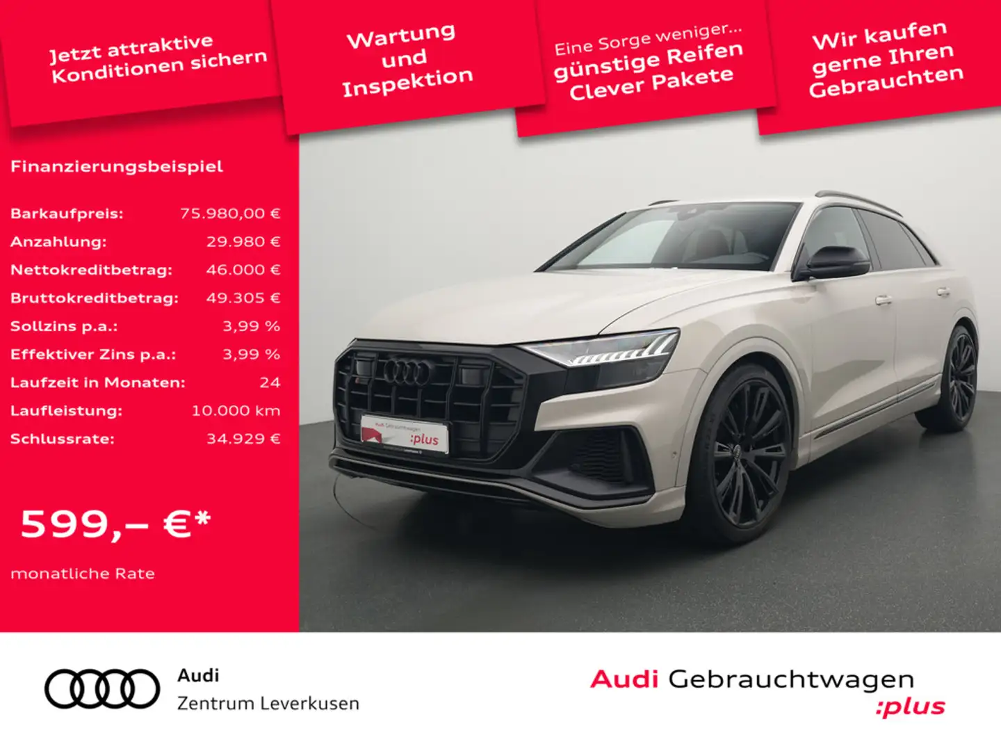 Audi SQ8 APP SPORTSITZE SHZ PDC LUFT MATRIX B&O NAVI Černá - 1