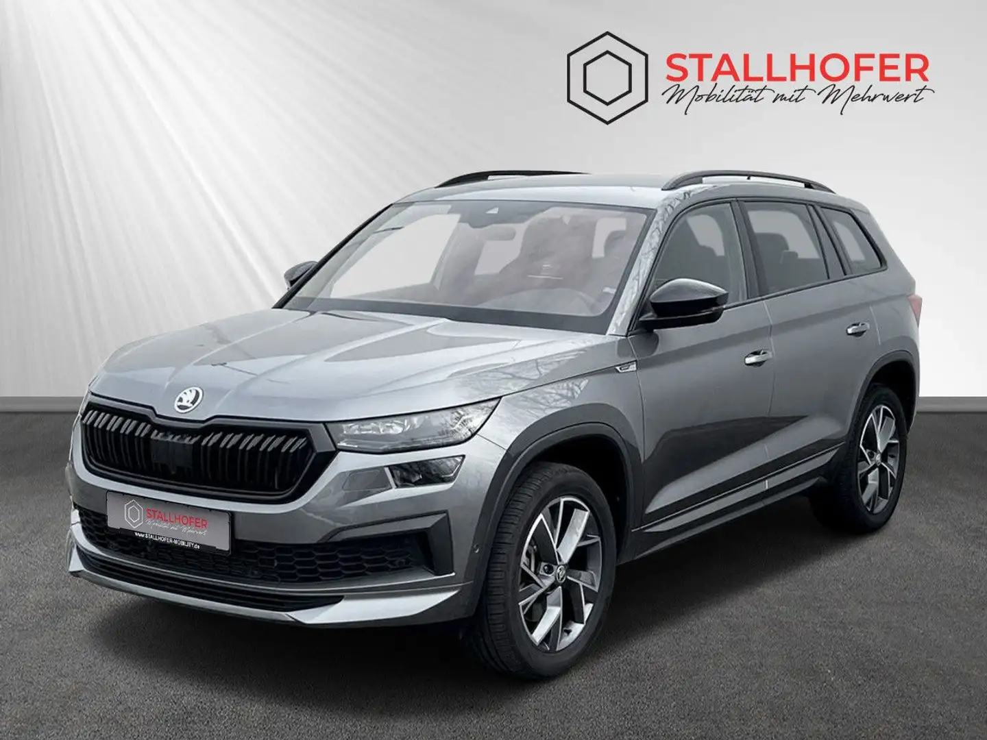 Skoda Kodiaq Sportline 4x4 360° AHK 7-Sitze DCC VZE AC Grau - 1