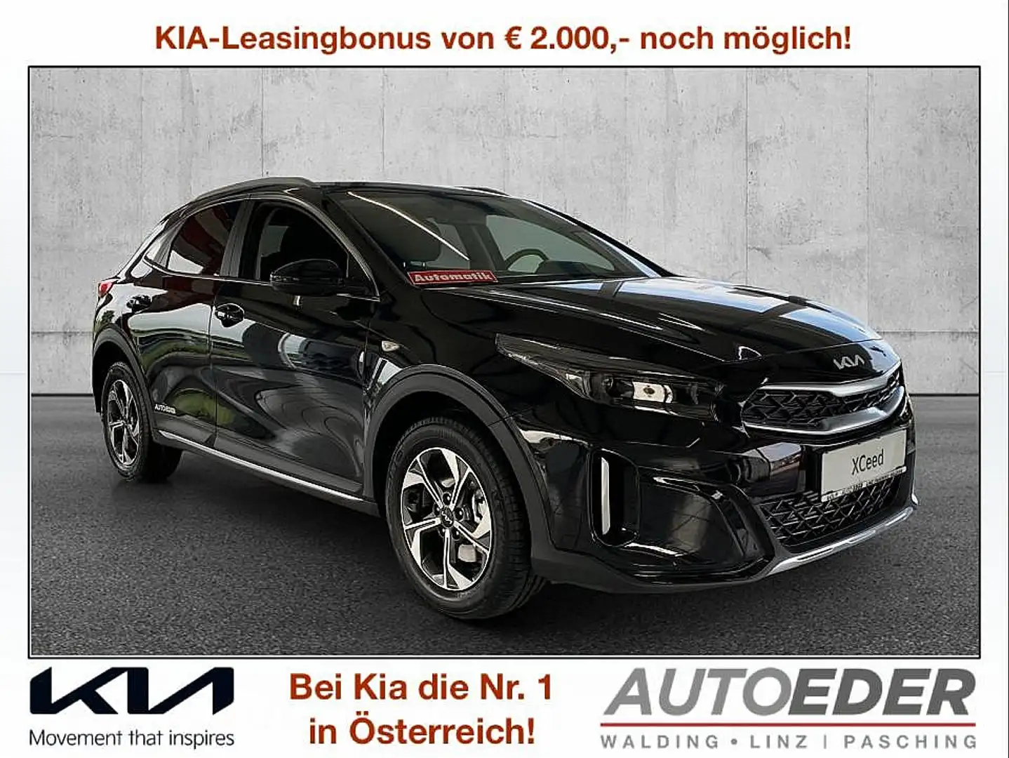 Kia XCeed Xceed 1,5 TGDI 48V GPF Silber DCT Zwart - 1