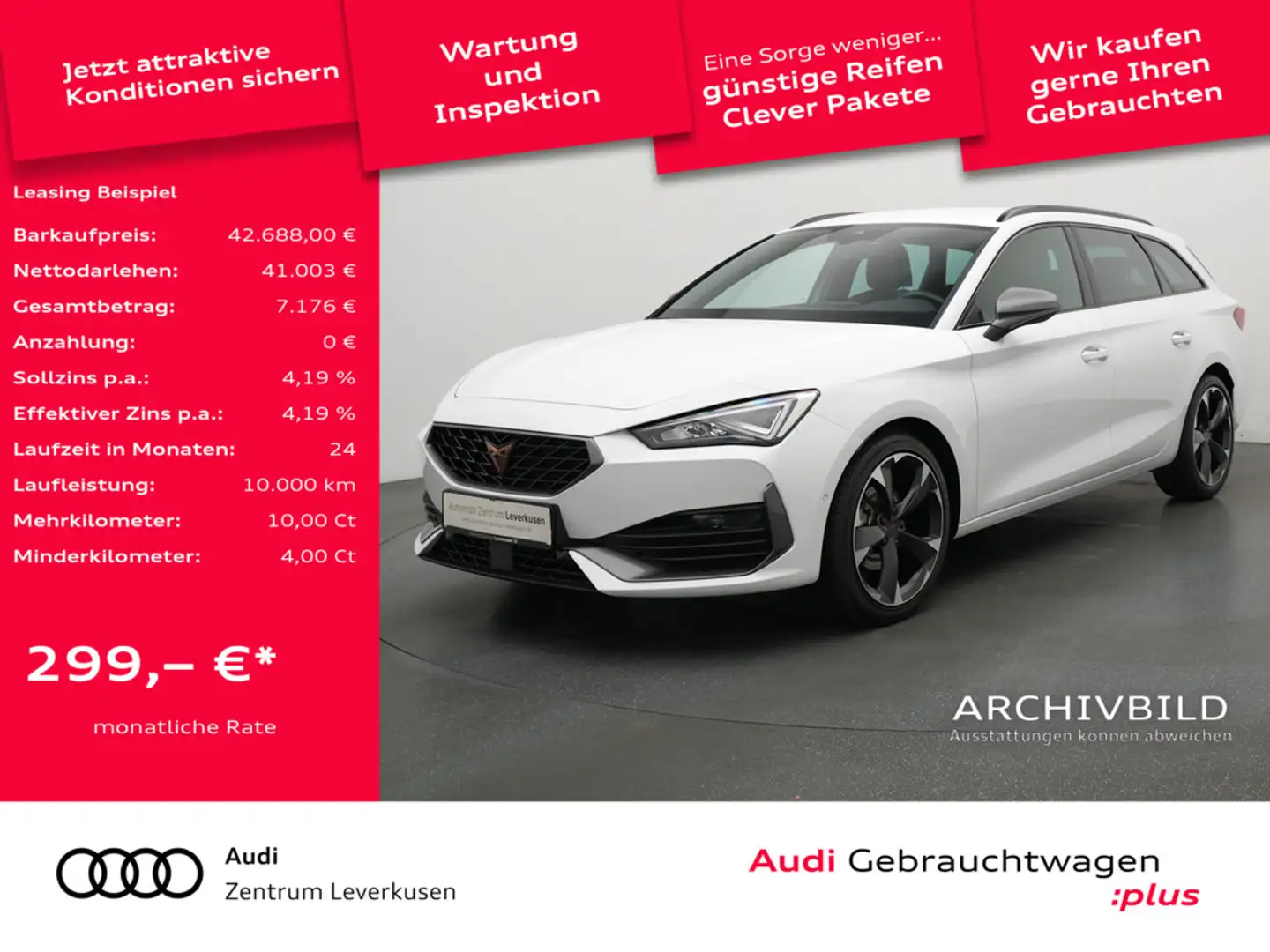 CUPRA Leon DSG AHK ACC NAVI MEMORY PANO KAM PDC Schwarz - 1