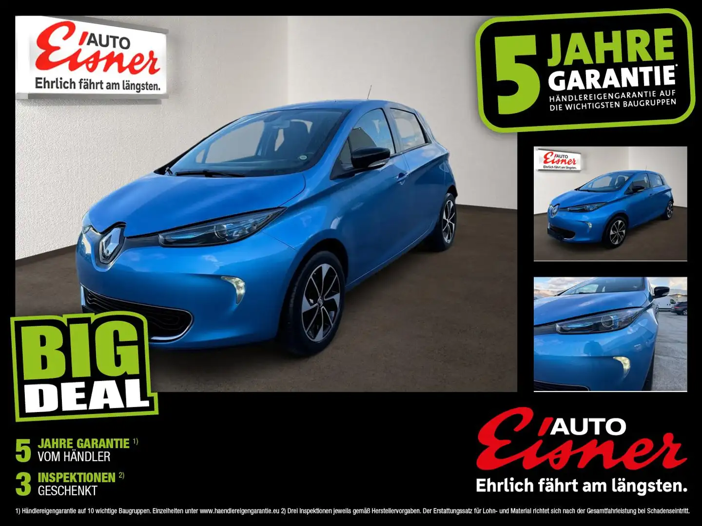 Renault ZOE R90 LIFE Top Preis Blau - 1