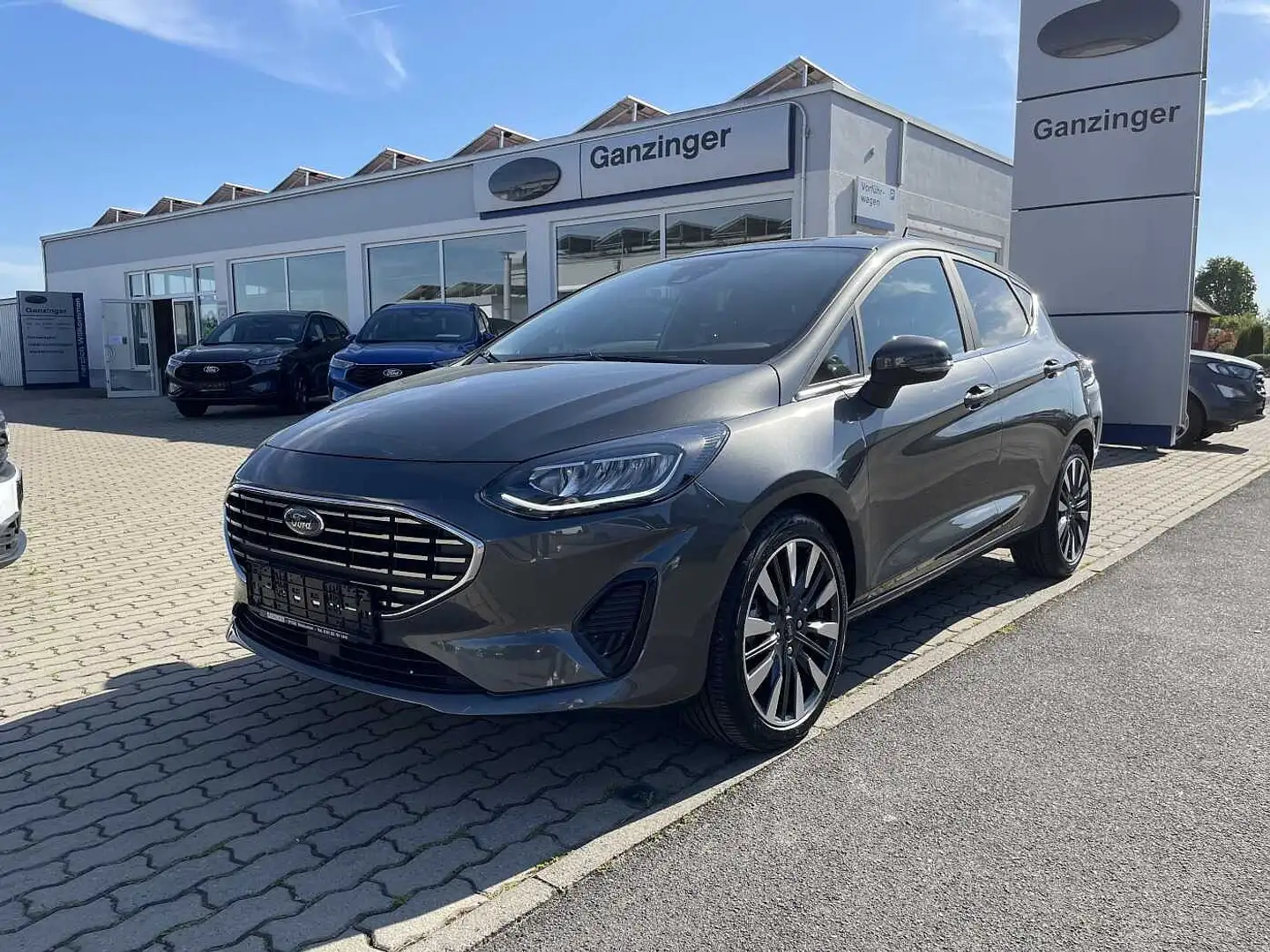 Ford Fiesta Titanium X Mild-Hybrid 5-tg, GARANTIE+LED+ACC+KAME Grijs - 1
