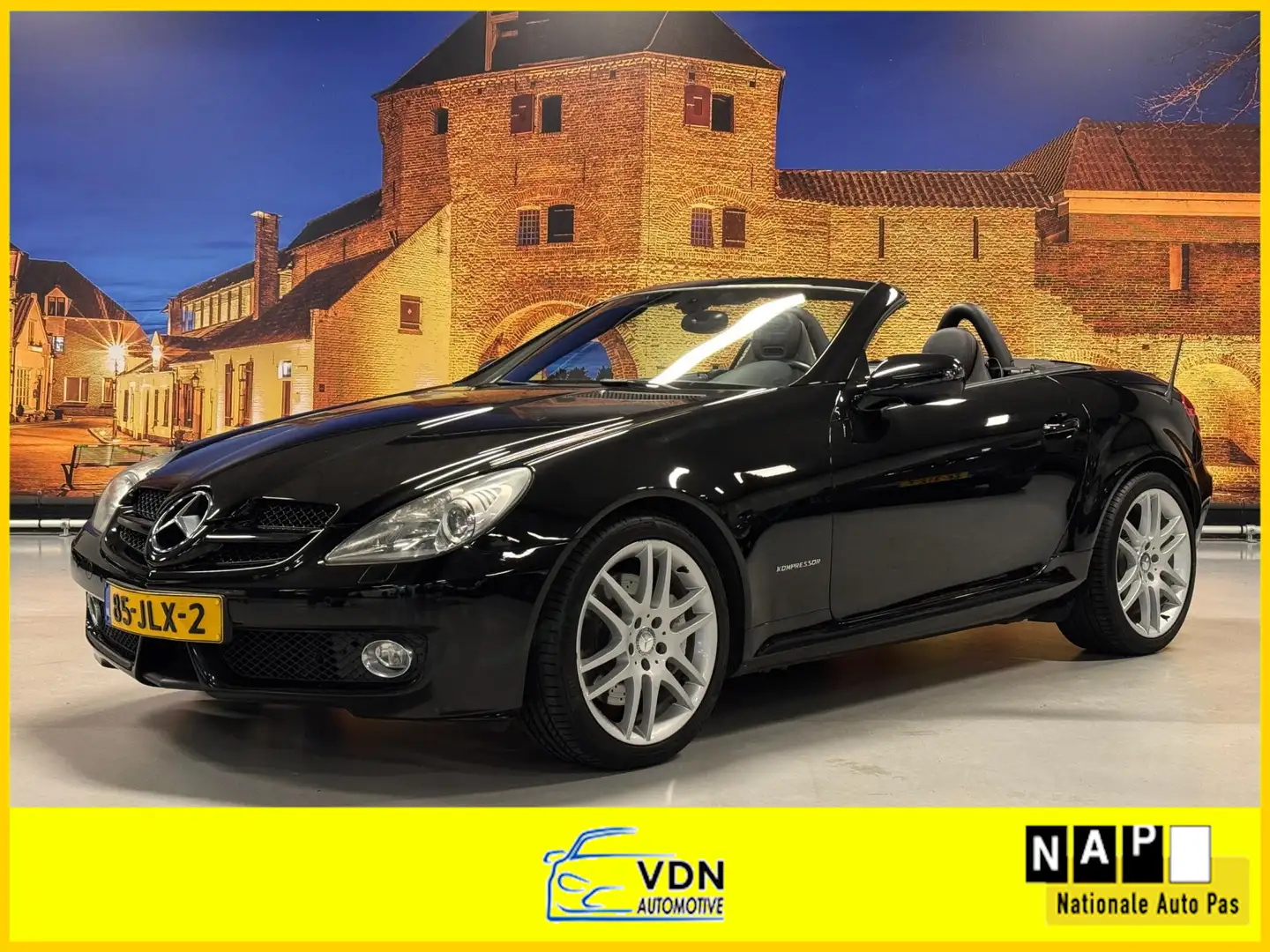 Mercedes-Benz SLK 200 K. Sport Prestige Aut Airscarf Leer Xenon Noir - 1