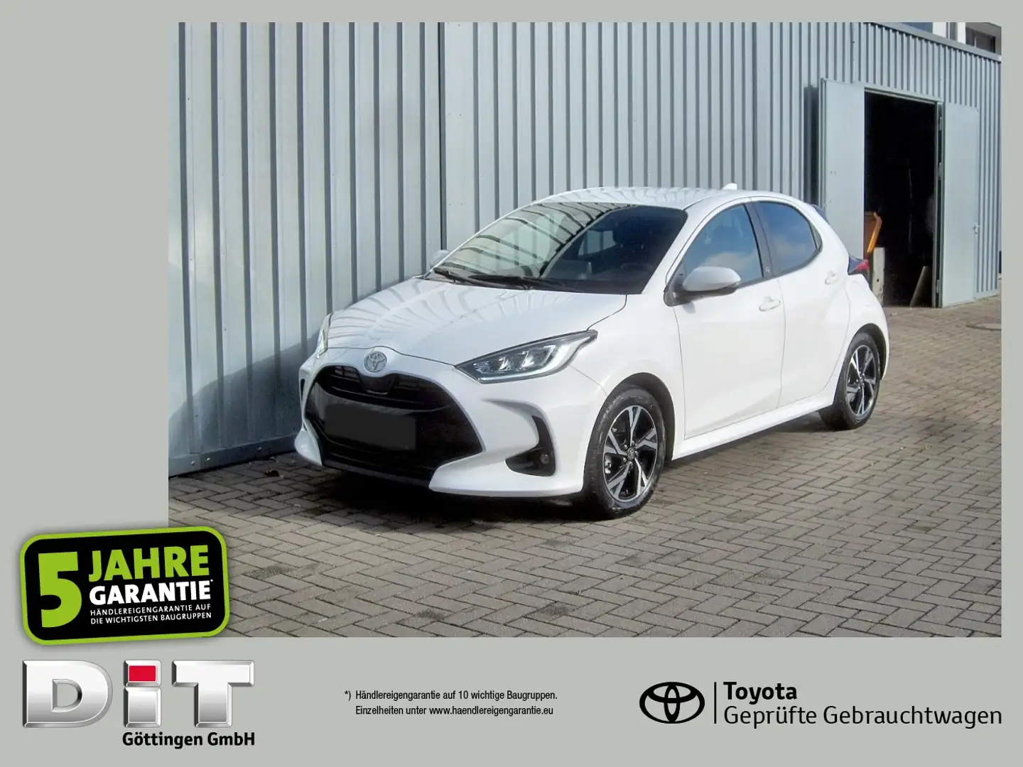 Toyota Yaris 1.5l Hybrid Klimaautomatik, Kamera, BT Blanc - 1