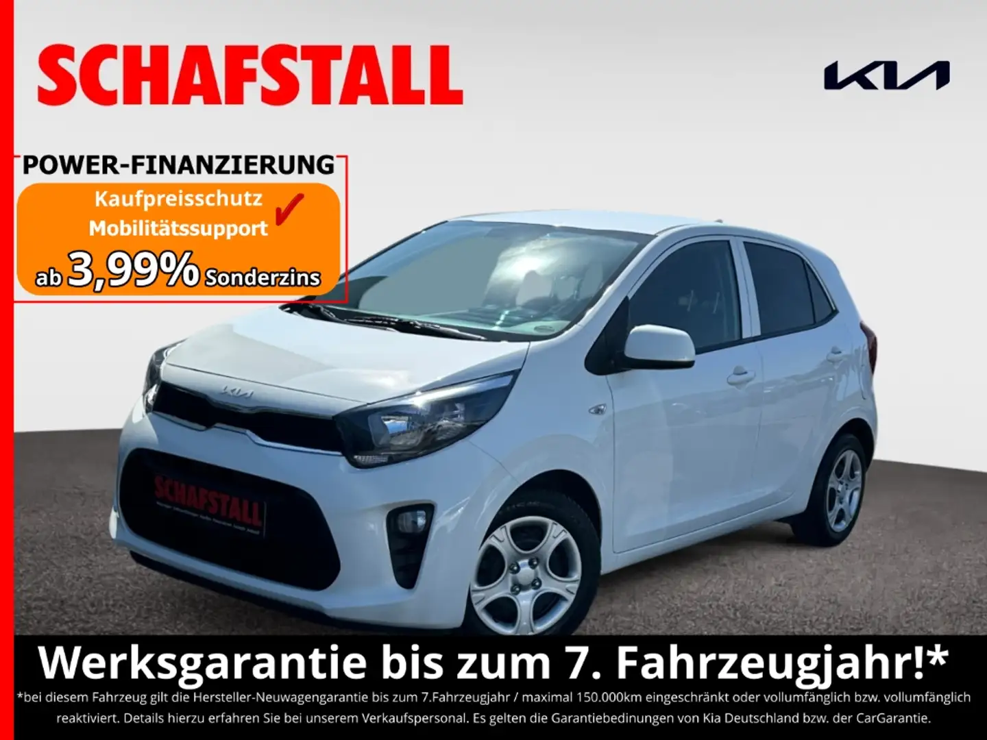Kia Picanto Vision Automatik Navi Kamera Klima Sitzheizung Weiß - 1