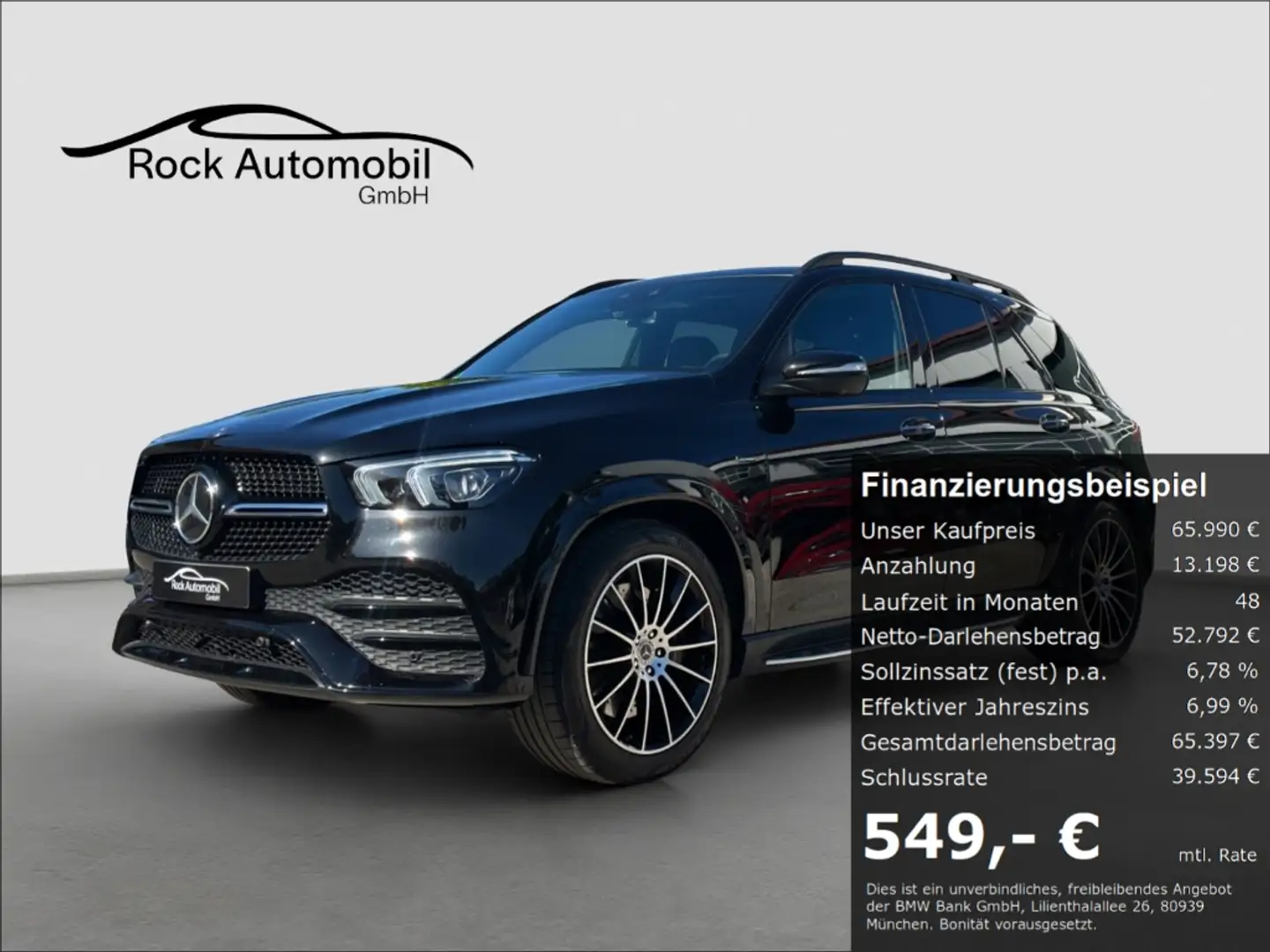 Mercedes-Benz GLE 350 de 4M AMG Line NIGHT Pano Airmatic LED *Garantie* Schwarz - 1