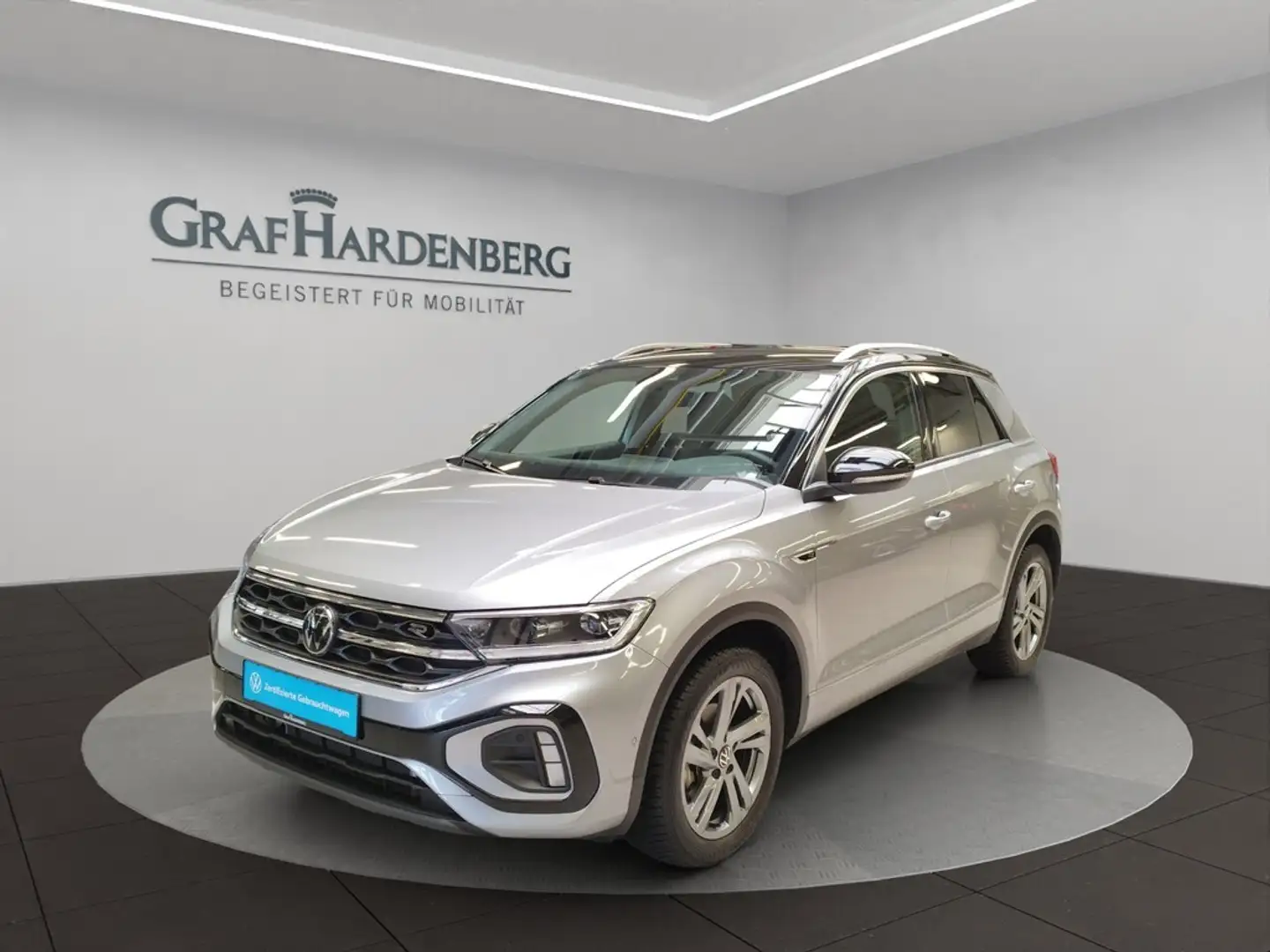 Volkswagen T-Roc 1.5 TSI DSG R-Line ACC Kamera Navi AHK Silber - 1