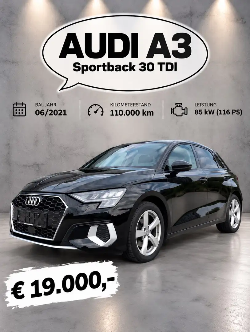 Audi A3 A3 SB 30 TDI intense intense Schwarz - 1